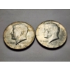 Image 2 : Two 1968 40% Silver Kennedy Half Dollars - $1.00 Face Value