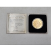 Image 1 : Bronze, 24K Gold Layered Guardian Angel Medallion 