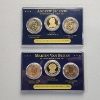 Image 1 : Two U.S. Presidential Dollar Coin Sets FDOI: Jackson & Buren - Face Value: $6.00