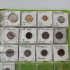 Image 2 : Large Green Binder with Many Assorted World Coins: Italy, Brazil, Columbia, Spain, & More! 