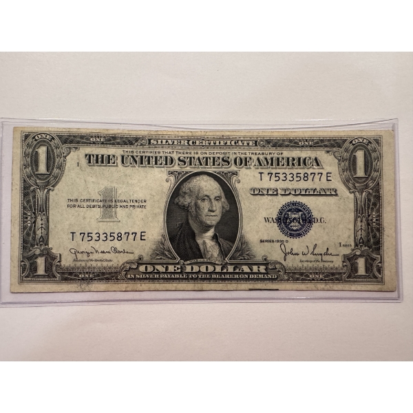 United States Series 1935 D $1.00 Silver Certificate Note In Protective Holder - Mint Condition