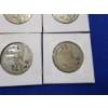 Image 5 : 6 Walking Liberty Silver Half Dollars 1941, 1942, Unknown Years FV: $3.00