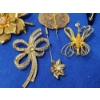 Image 6 : Assorted Gold-Tone Costume Jewelry: Rings, Pins, Pendant