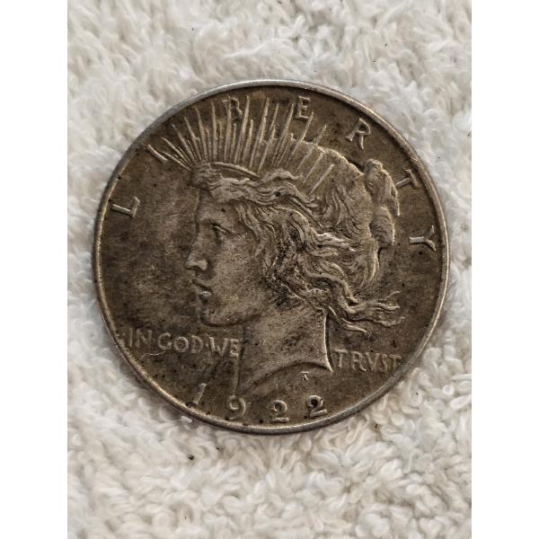 1922 United States 90% Silver Peace Dollar