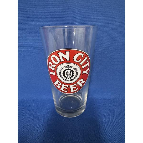 Vintage Iron City Beer Advertising Glass 20 Ounce - Mint Condition