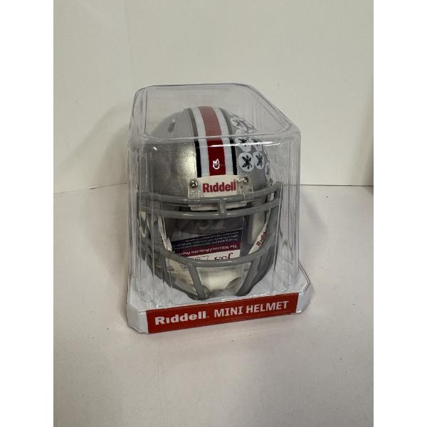 Riddell Mini Helmet - Buckeyes Signed Helmet - Mike Weber - F**k Michigan 