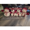 Image 1 : Excellent Condition 19" Plush Santa & Snowman Decorations