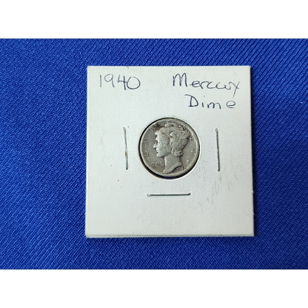 1940 Silver Mercury Dime 
