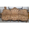 Image 1 : Fabulous MCM Floral And Wood 6' 2'' x 32'' x 38.5'' Sofa 
