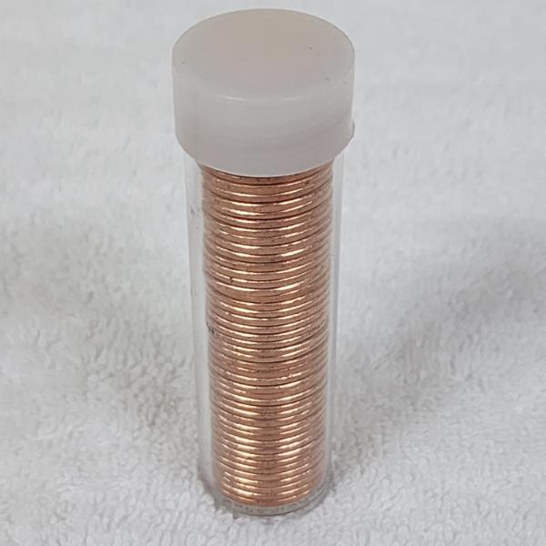 Uncounted Unsearched Tube of Assorted Uncirculated United States Pennies ~ Late 70's & Early 80'S!