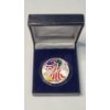 Image 1 : Colorized 2001 1 Troy Ounce .999 Fine Silver American Eagle