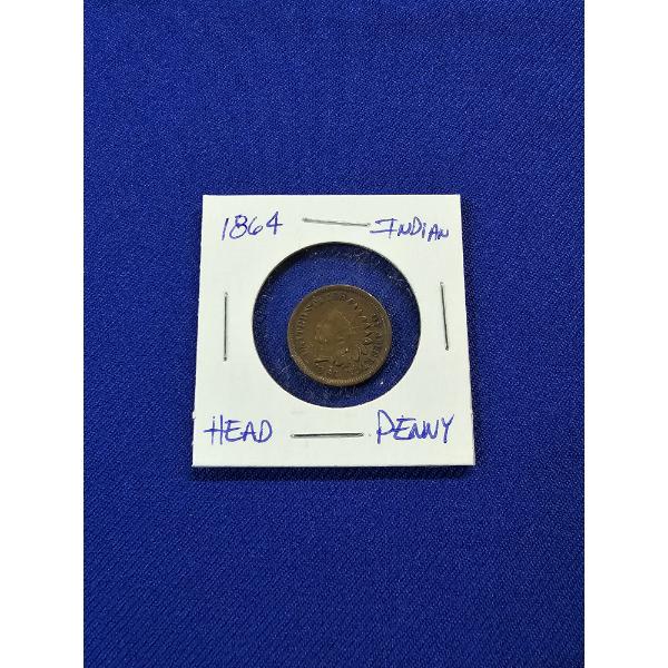 1864 Indian Head Cent Penny - Excellent Condition