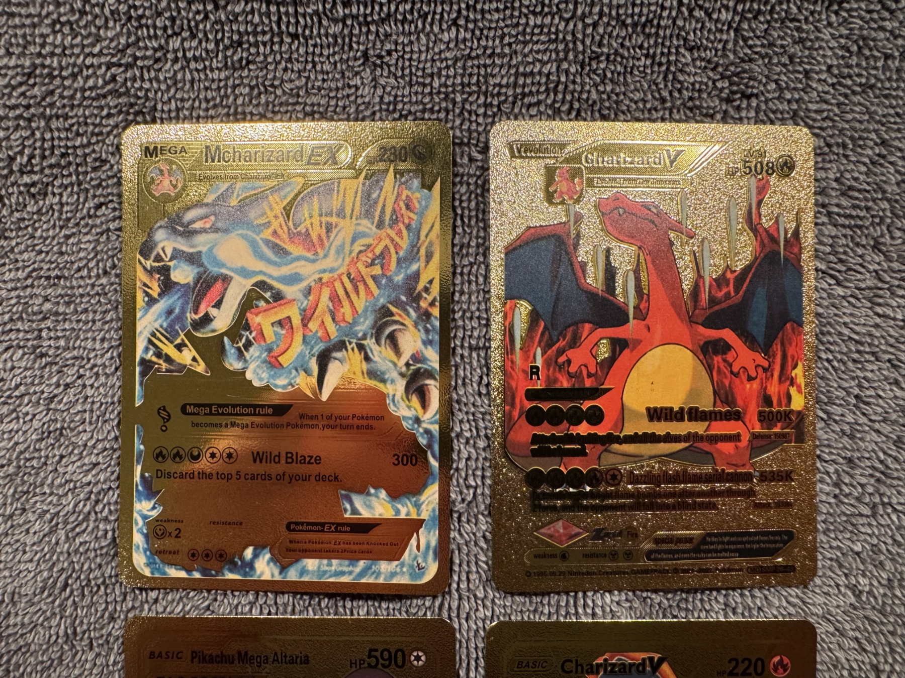 4 - Limited Edition 24K Gold Foil Pokemon Trading Cards - Mint Condition - Bosley Auctioneers 4 - Limited Edition 24K Gold Foil Pokemon Trading Cards - Mint Condition - Bosley Auctioneers