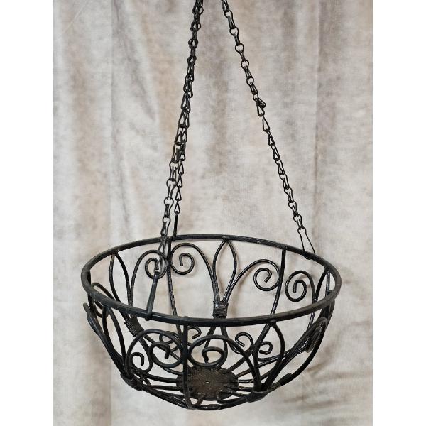 Six Hanging Wire Baskets - (2) 12" and (4) 14" in Diameter
