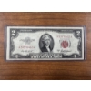 Image 1 : 1953-A United States Jefferson $2.00 Bill With RED SEAL - Incredible Bill