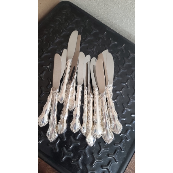 Sterling Silver Handled Reed & Barton Luncheon/Butter Knives - Weight: 544.311g