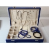 Image 1 : Large Lot of Assorted Costume Jewelry - Bracelets, Necklaces, & More! In Royal Blue Jewelry Box 