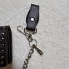 Image 3 : Lot of 2 Punk/Biker-Style Studded Leather Wallets with 14" Chain