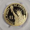 Image 2 : PCGS PR69DCAM 2007-S John Adams Presidential Golden Dollar Coin Deep Cameo Proof
