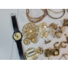 Image 2 : Large Lot of Assorted Costume Jewelry: Necklaces, Mickey Mouse Watch, Earrings, Bracelets, Pins