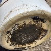 Image 9 : Vintage 10 Gallon Stoneware Crock Ft. Blue Heart Stamp With 10 Mark ~ Likely from Burley & Winter