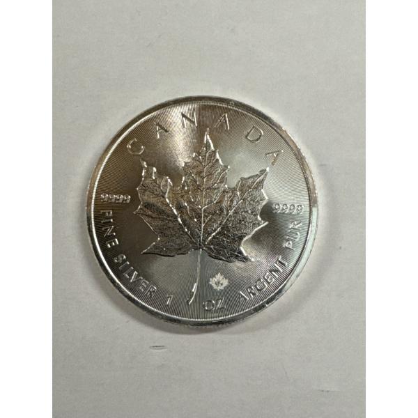 2018 Canadian 9999 Fine Silver 1 Oz Maple Leaf Bullion Coin - Mint Condition