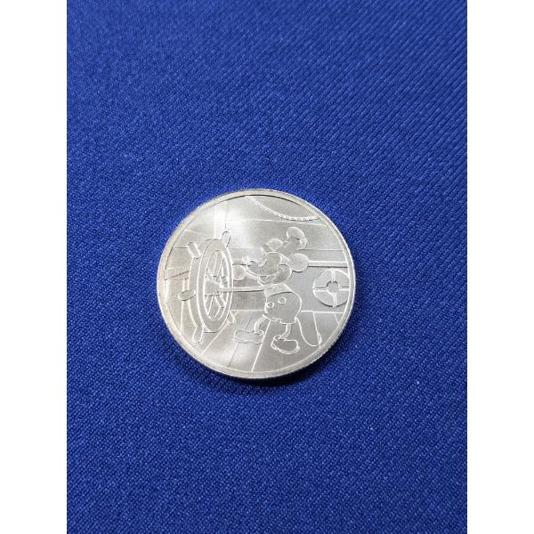1928 DISNEY Mickey Mouse "Steamboat Willie" 1 oz Fine Silver Round - Mint Condition