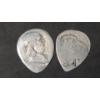 Image 2 : (2) Unique 90% Coin Silver Guitar Picks 