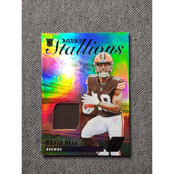 David Bell Rookie Patch Card - 2022 Panini Zenith Football Trading Card No. RS-DB Patch Card