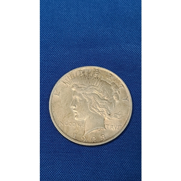 1923 90% Silver Peace Dollar 