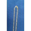 Image 3 : 14K Yellow Gold 18" Figaro Diamond Cut Chain Necklace - Weight: 7.7g