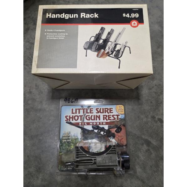 New Hand Gun Rack & Shotgun Rest