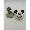 Image 1 : Disney Collectibles - Mickey Mouse - Mickey & Minnie Picking apples figurines in glass dome - Mickey