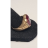 Image 3 : Men's Vintage 10K Yellow Gold Art Deco Ring With Ruby & Accent Diamonds - Size 11 - Weight: 9.2g