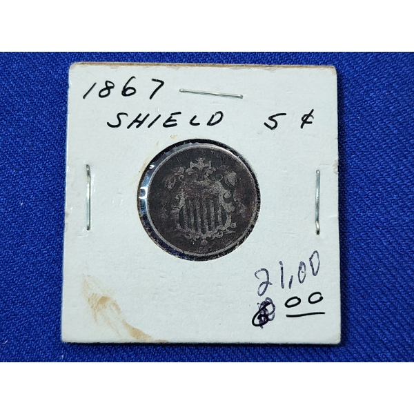 1867 United States Sheild Nickel