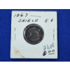 Image 1 : 1867 United States Sheild Nickel