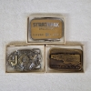 Image 1 : Three Assorted Vintage Collectible Belt Buckles Ft. JOY, General Electric & Tanoma Coal Co.