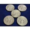 Image 4 : Five Assorted 40% Silver U.S. Kennedy Half Dollars ~ Face Value: $2.50