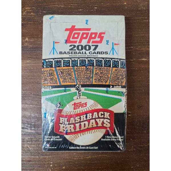 Sealed Topps 2007 Baseball Cards Wax Box - 36 Packs With 5 Cards Per Pack