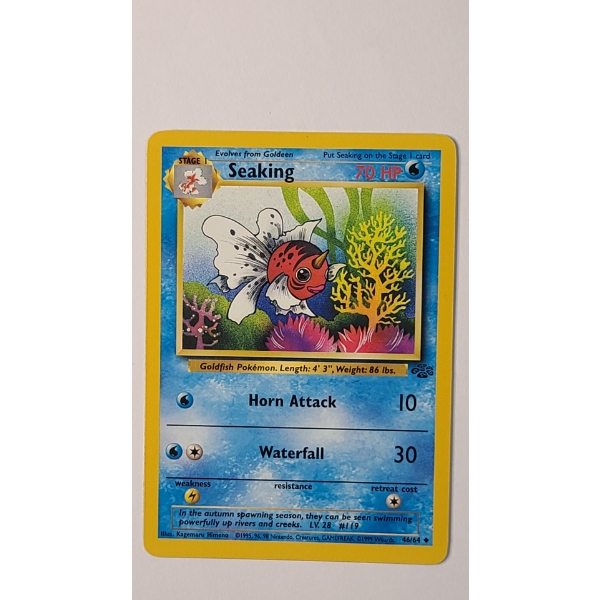1999 Seaking #46/64 Pokemon Trading Card From The Jungle Set - Near Mint