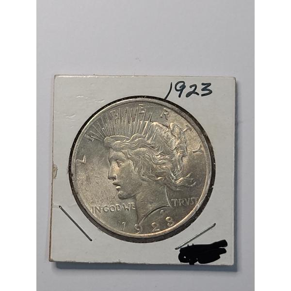 United States 1923 90% Silver Peace Dollar