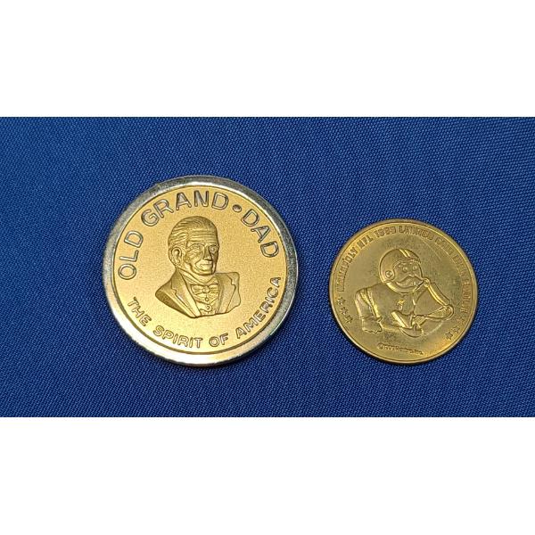 "Old-Man" Money Clip & 1999 Hasbro Monopoly NFL 1999 Limited Grid Iron Edition Coin 