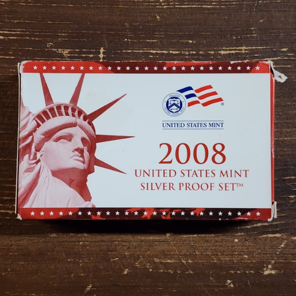 United States Mint 2008 Silver Proof Set Featuring ASW of 1.338 Troy Ounces ~ In Original Packaging 