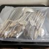 Image 10 : Vintage Normandy Rose Silver-Plated Flatware Canteen Set (5.6lbs)