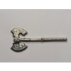 Image 2 : Investment Castor Handcrafted Thors Reward Baldur's Labrys 10.1g .999 Fine Silver Axe