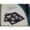 Image 2 : Brand New In Box Heavy Duty Black Metal 15 1/4''x15 1/4'' Fleur De Lis Accent Decor 