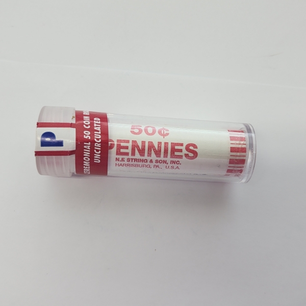 SEALED U.S. Mint Ceremonial Roll of Uncirculated Lincoln Cents
