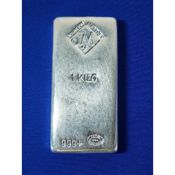 Incredible Johnson Matthey 1 Kilo .999+ Fine Silver Bar 