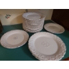 Image 1 : 13 Dinner Plates & 2 Large Serving Plates Matching Porcelain Group Lot
