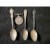 Image 12 : Sterling Silver Souvenir Spoons & Early 1900'S World War I British Silver Medal - 80 Grams Total -
